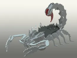Nasty Scorpion sheet metal puzzle, scorpions, 3d model, puzzle, sheetmetal, metalcraftdesign