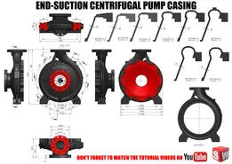 End Suction Centrifugal Pump Volute Casing