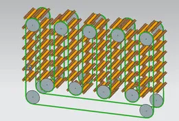 Chain-Hanging Continuous Dryer Tunnel for Gentle Product Processing