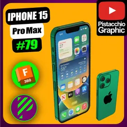 #79 iPhone 15 Pro Max | Fusion 360 | Pistacchio Graphic