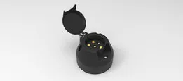 Tomada 12N Fêmea 7 Pinos / Trailer Socket 7 Pin Plastic 12N
