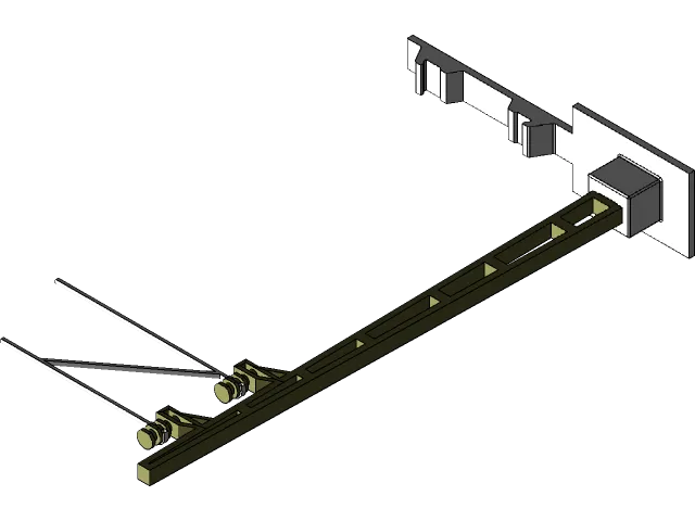Catenary mast for model railway (1:32, openRailway) — Image 5 of 5