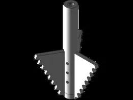borehole cone head for clay, sand rock or shale