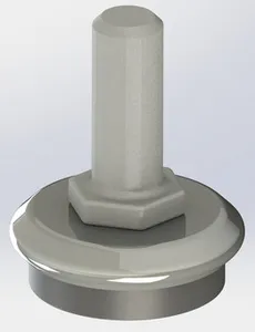 Adjustable leg for furniture (with carving M8)