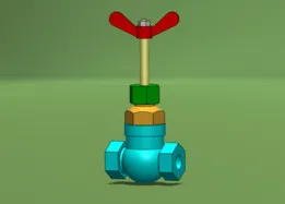 Globe Valve Assembly with Wing Handle - BSPP & BSPT Standards