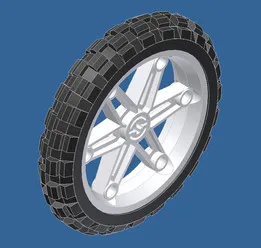 Lego Wheel 2903, white.
