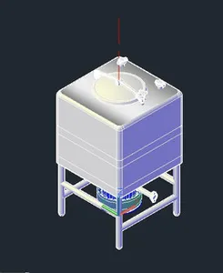 3D 200 GAL food mixer