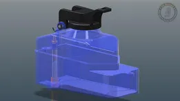 Radio remote control car model, fuel tank