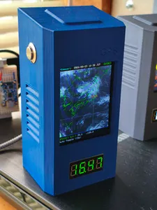 Compact Weather & Rain Radar Monitor Enclosure (ESP32 / 2.8" TFT)