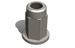 M5 Flange Head Hexagon Body Blind Rivet Nut - Open End