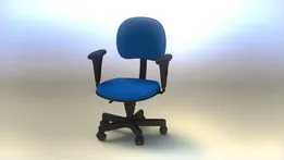 Blue Office Armchair