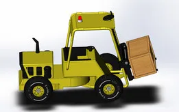 Игрушки. Грузоподъемник. / Toys. Forklift.