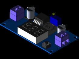 LM2596 DC-DC Adjustable Step-Down (Buck) Converter with an LED Voltmeter Display