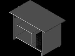 Computer Table with CPU