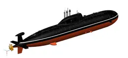 Akula submarine R/C model