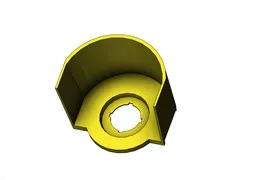 M22-XGPV Guard Ring for E-Stop, Yellow, 22mm