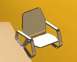 One-Piece Chair – SolidWorks Model