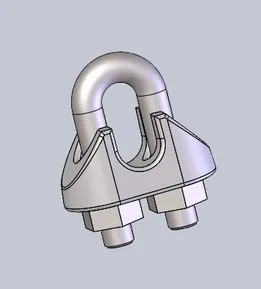 Wire rope clip, DIN 741