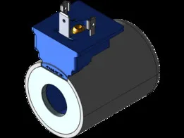 740 Series, 115 VAC 50/60 Hz, high-power coil with ISO/DIN 43650, Form A connector with TVS Diode - 740211