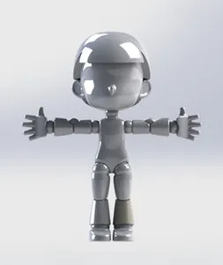 Articulated 6" Anime-Inspired Action Figure Base
