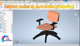 Office Chair in Autodesk Inventor | Autodesk Inventor Tutorial | Autodesk Inventor for Beginners
