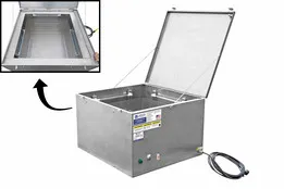UV Box for Packages - Kills 99.99% of Viruses - 120V - (15) UVC Fluorescent Lamps - UV Oven - Holds 26"L x 26"W x 16"H Packages - Wire Basket