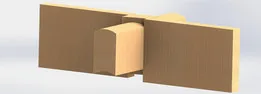 inserting beams into the crown of internal walls