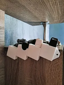USB flash drive and card reader holder
