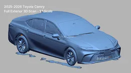 2025 Toyota Camry High-Resolution 3D Scan for Aftermarket Design