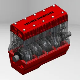 4-Cylinder Internal Combustion Engine