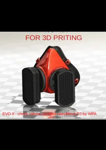 EVO II breathing mask - respirator with non-return valves and replaceable P3 nanofilters