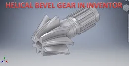 Helical Bevel Gear in Inventor || Gear Design in Inventor || Helical Gear || Bevel Gear || Inventor