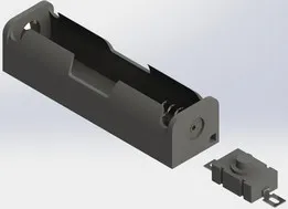 18650 3.7V Battery Box Case with On Off Switch