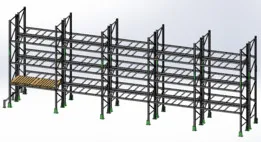 Pallet Racking System - Storage Rack - Racking System - Industrial Shelving 3D model 8