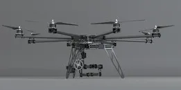 OCTOCOPTER WITH 3 AXIS CAMERA MOUNT