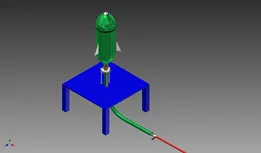 Bottle Rocket With Base and Launch System