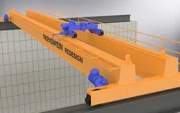 OVERHEAD CRANE 70ft span 15t cap.
