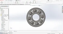 Precision Ball Bearing Model – SolidWorks
