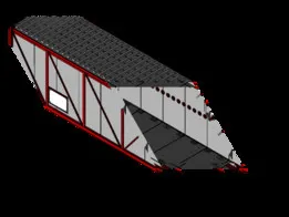 The building is mobile (isothermal) for transporting fire equipment.
