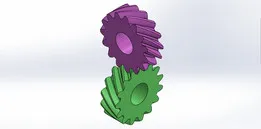 90 Degree Helical Gear Mechanism