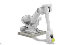 ABB robot on a complex path 2.