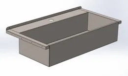 Atypical sink into the garage