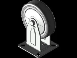 CASTER WHEEL FDPE 100 MM FIXED FORK INSTITUTIONAL USE
