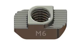 Nut, M6, t-slot, drop-in, hammer nut, for 30x30 extrusion