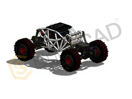 Desert Racing Car – Off-Road Performance Vehicle CAD Model | High-Speed Rally Design