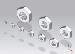Flat Lock nut ( M2 - M14 )
