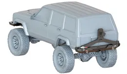 Jeep cherokee xj rear bumper with tire carrier