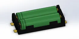Battery holder for 2x 18650