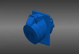 CEE Flanged Socket Sloping 32A 3p 6h IP44