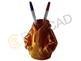 Hoodie Pencil Holder – 3D Printable CAD Model | Fun SolidWorks Desk Accessory Design